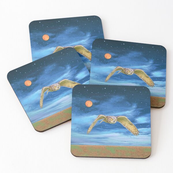 Item preview, Great Horned Owl at Night designed and sold by FineArtography.