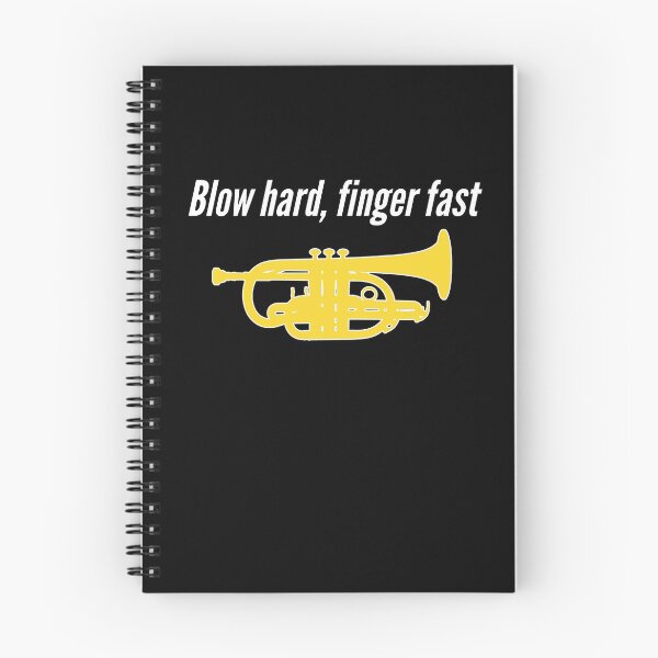 Item preview, Cornet - BLOW HARD, FINGER FAST - Funny trumpet gift / Funny cornet gift designed and sold by HEJAshirts.