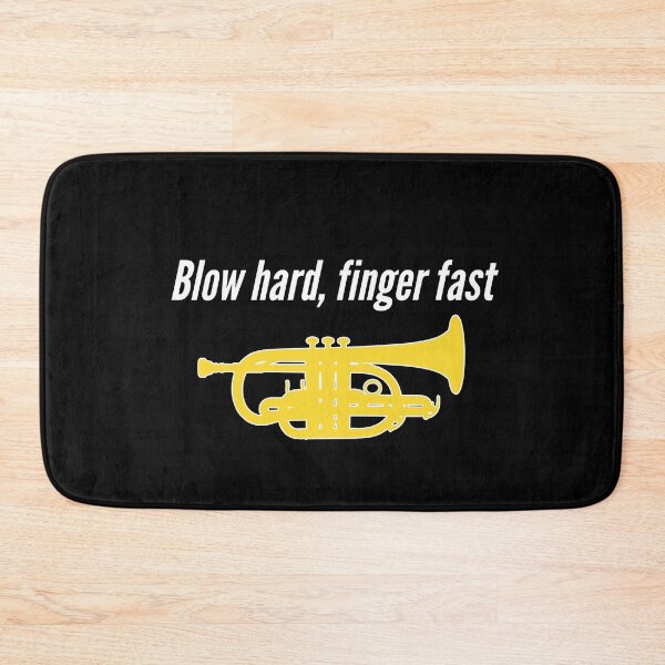 Item preview, Cornet - BLOW HARD, FINGER FAST - Funny trumpet gift / Funny cornet gift designed and sold by HEJAshirts.