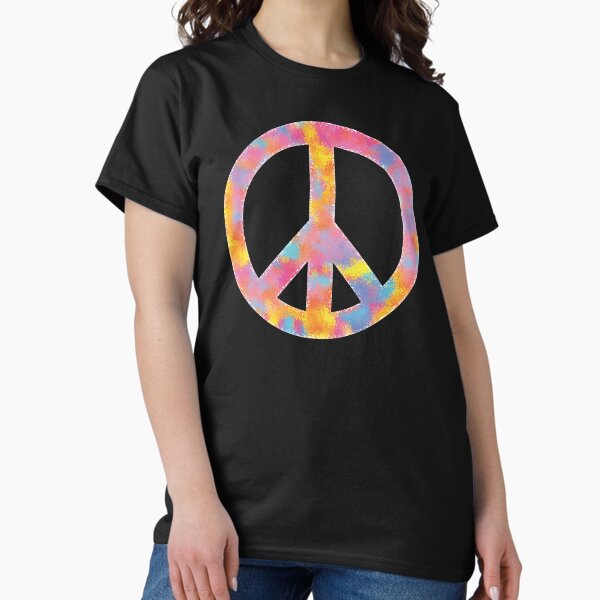 Item preview, Peace Symbol Color Sponge Splash Look designed and sold by Rosemarie Guieb Designs.