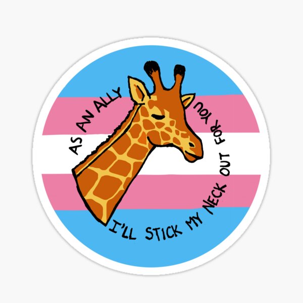 Ally Giraffe - Queer Zoology Series Sticker