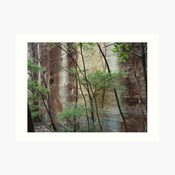 Girl in the rock - Wollemi National Park Art Print