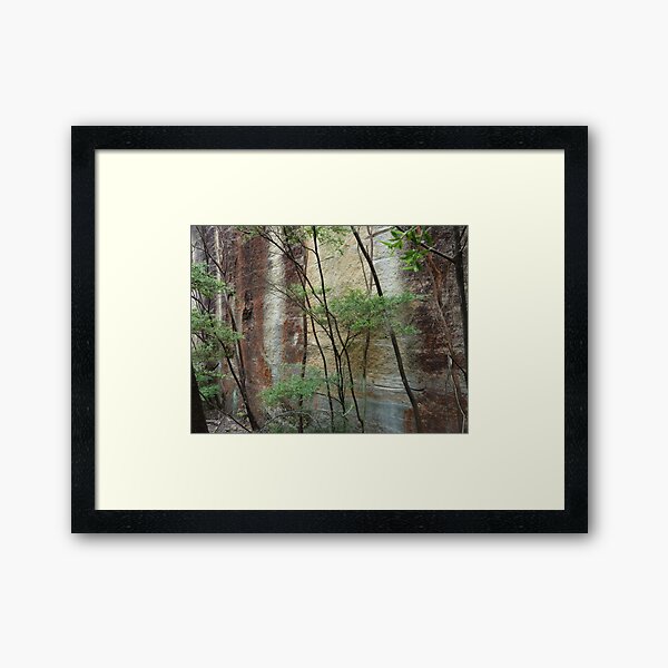 Girl in the rock - Wollemi National Park Framed Art Print
