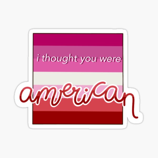 hi i'm lesbian Sticker