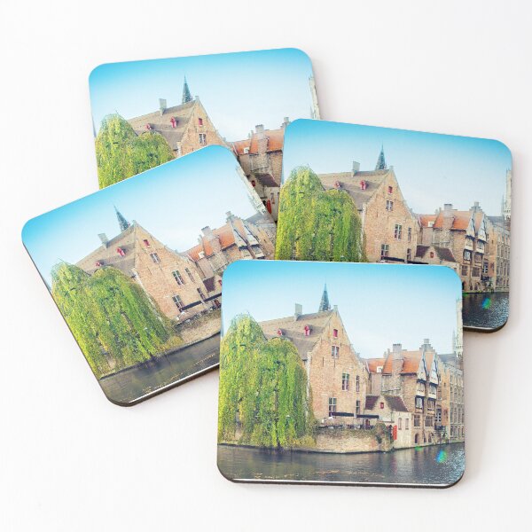 Item preview, Rozenhoedkaai and canals in Brugge, Belgium designed and sold by ArtMarie.