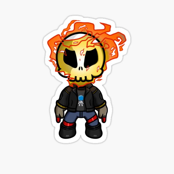 Item preview, Skully enflammé designed and sold by hoofster.