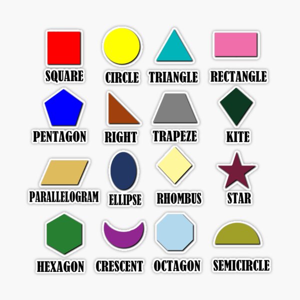 Small Shape Stickers (HTF Vintage) Hexagon Square Circle Triangle  Rhombus-120pcs