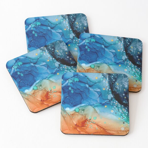 Artikelvorschau, Ceelyn Alcohol Ink Sea Zusammenfassung entworfen und verkauft von puddleandink.