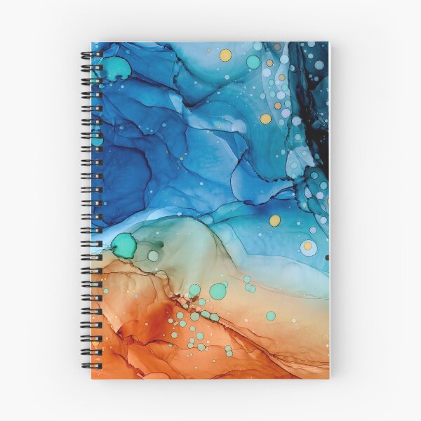 Aperçu de l'œuvre Ceelyn Alcohol Ink Sea Abstract créée et vendue par puddleandink.