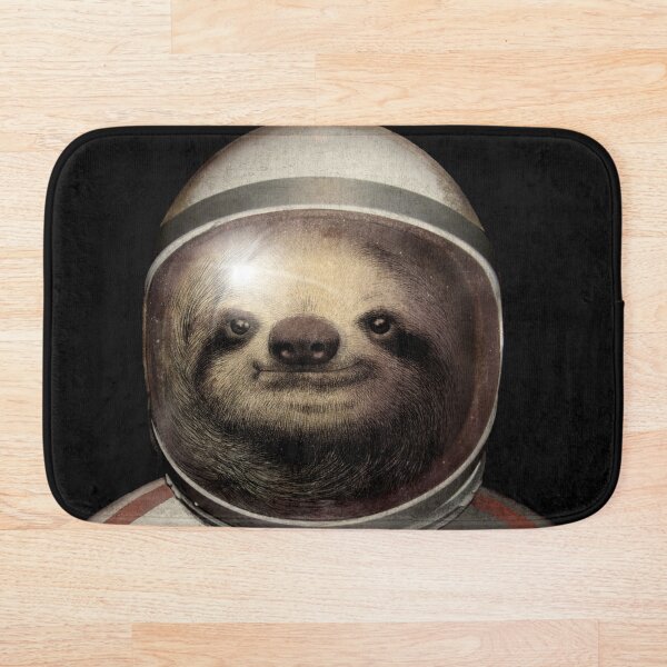 Space Sloth Bath Mat