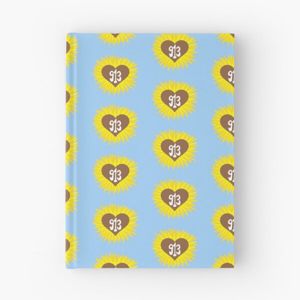 Item preview, Hand Drawn Kansas Sunflower Heart 913 Area Code designed and sold by itsrturn.