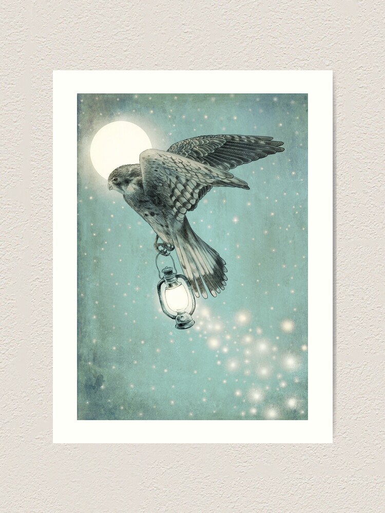 Alternate view of Nighthawk (portrait format) Art Print