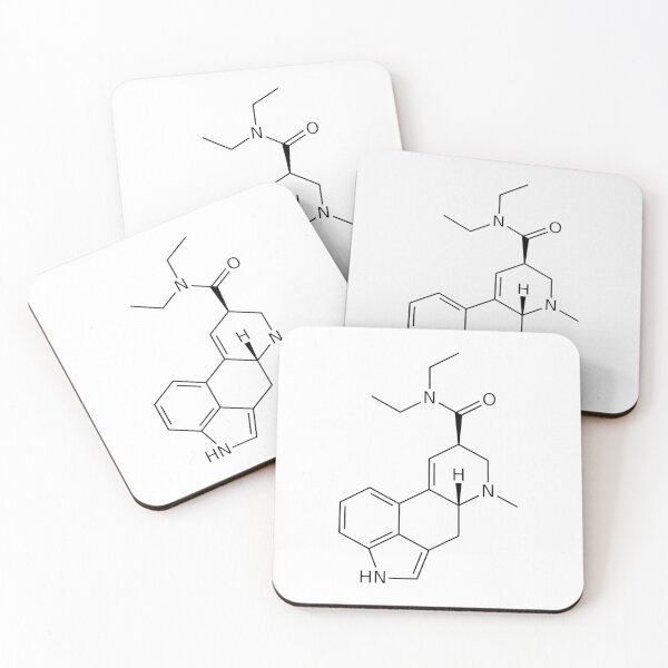 Item preview, LSD Molecular Diagram - Lysergic acid diethylamide designed and sold by webdango.