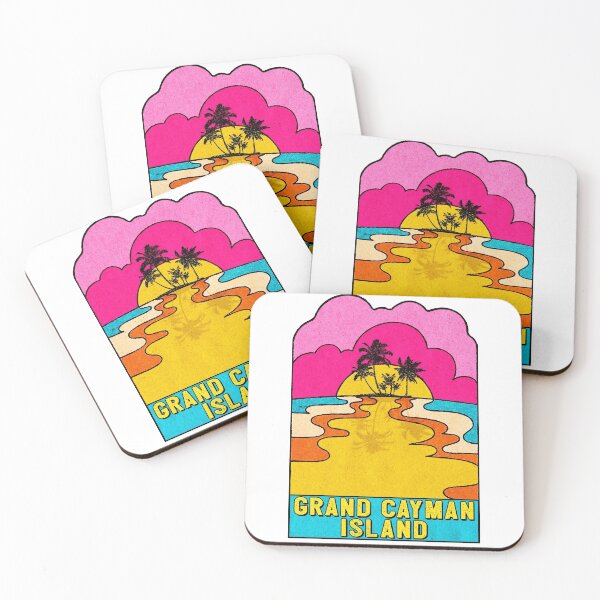 Item preview, Grand Cayman Island Groovy Sunset 70's Hippie Hippy Vintage designed and sold by DESTINATIONS DECAL DOS.