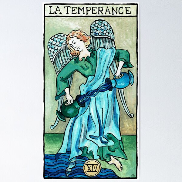 Tarot de Marseille-Waite, La Tempérance Poster