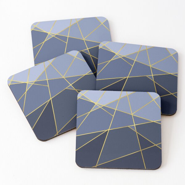Item preview, Gold and Blue Geometry designed and sold by JW-Art.