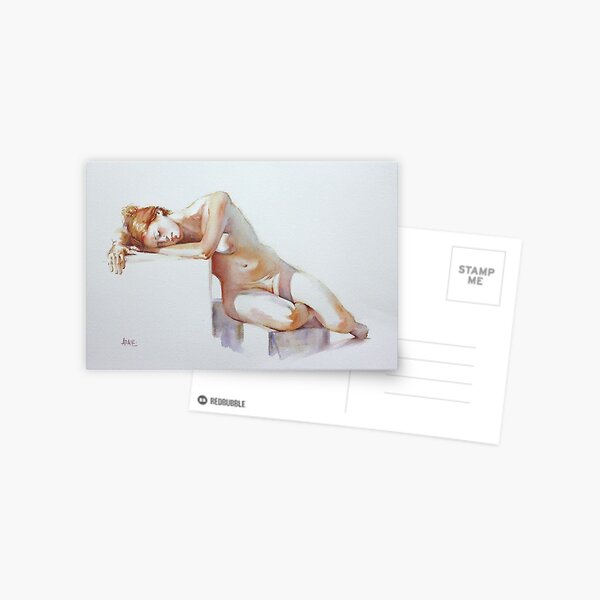 A Resting Figure Postcard