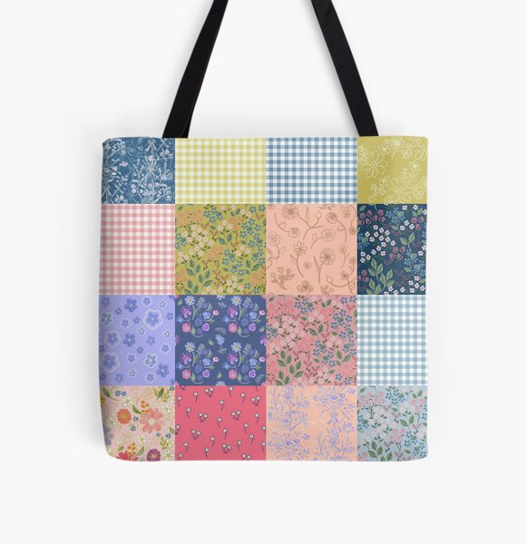 Bohemian patchwork quilt All Over Print Tote Bag