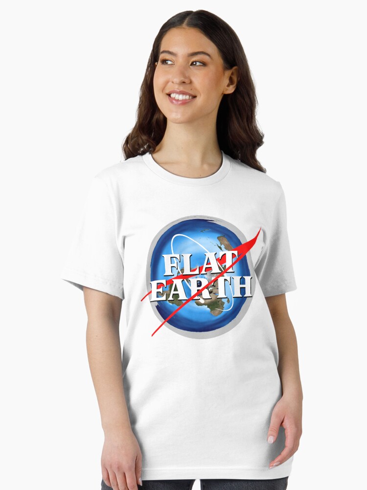 Thumbnail 1 of 7, Essential T-Shirt, Flat Earth NASA Logo designed and sold by ODDTV.