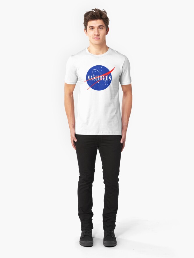 Alternate view of Nasholes NASA Logo Slim Fit T-Shirt