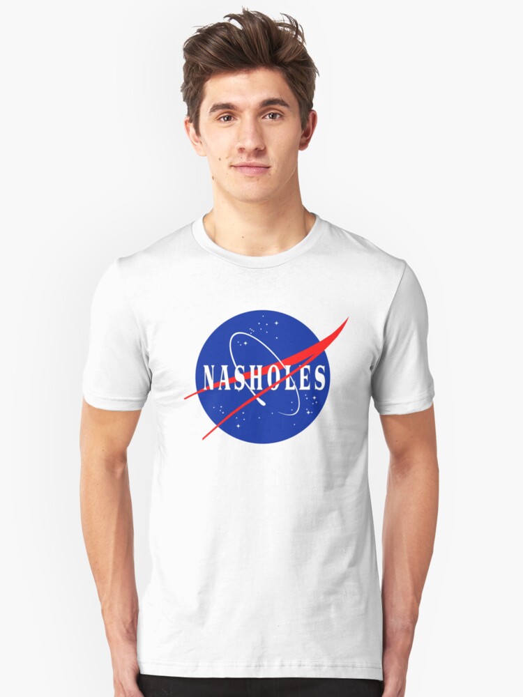 Alternate view of Nasholes NASA Logo Slim Fit T-Shirt
