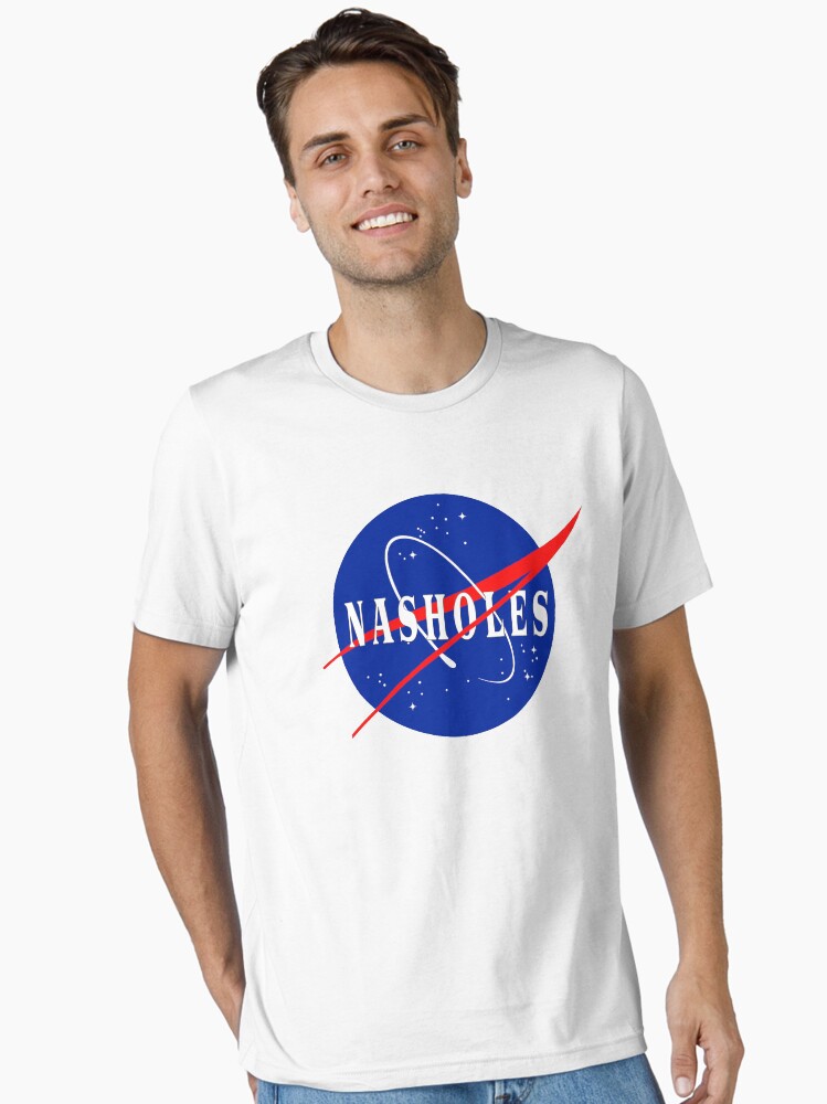 Thumbnail 2 of 7, Essential T-Shirt, Nasholes NASA Logo designed and sold by ODDTV.