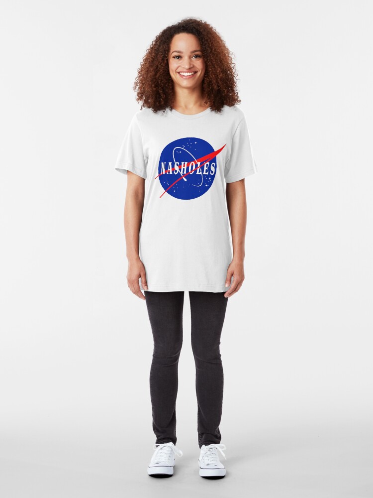 Alternate view of Nasholes NASA Logo Slim Fit T-Shirt