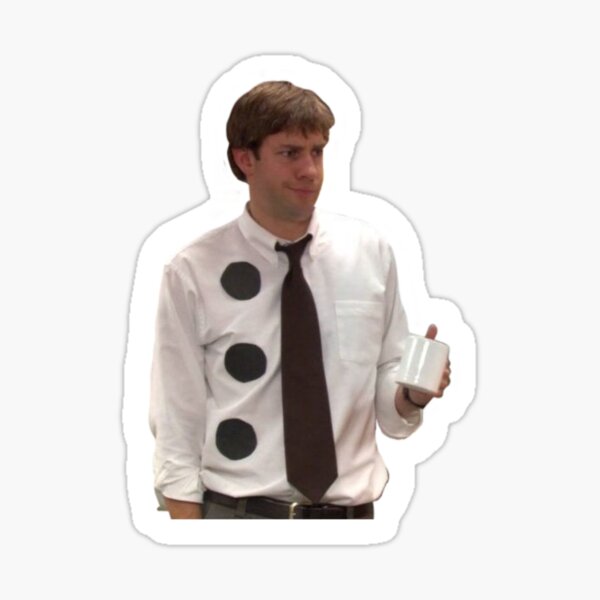 "Three Hole Punch Jim The Office" Sticker for Sale by JumpingHelen Redbubble