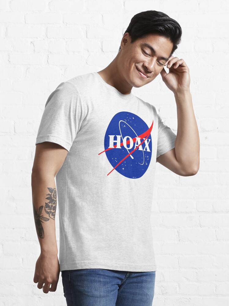Alternate view of NASA Hoax Logo Essential T-Shirt