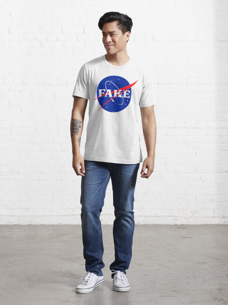 Alternate view of NASA Fake Logo Essential T-Shirt