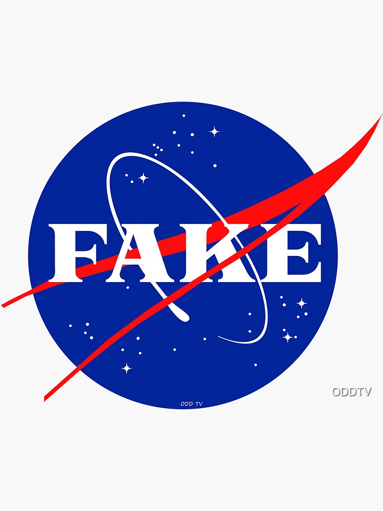 Pegatina for Sale con la obra «Logotipo falso de la NASA» de ODDTV