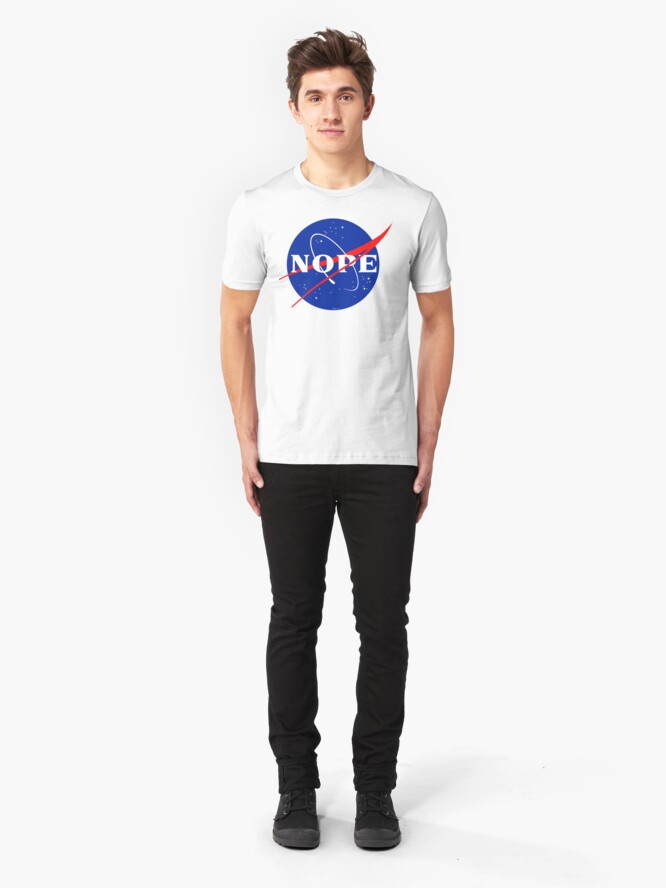 Alternate view of NASA Nope Logo Slim Fit T-Shirt