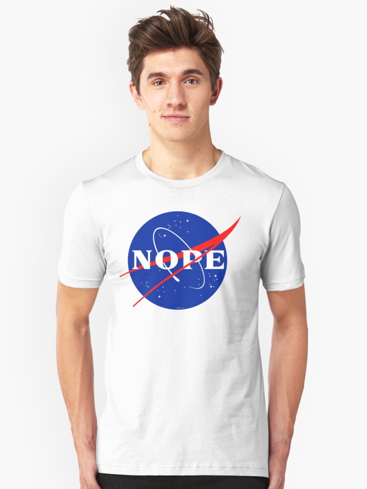 Alternate view of NASA Nope Logo Slim Fit T-Shirt