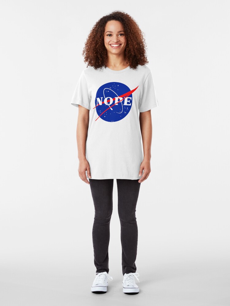 Alternate view of NASA Nope Logo Slim Fit T-Shirt