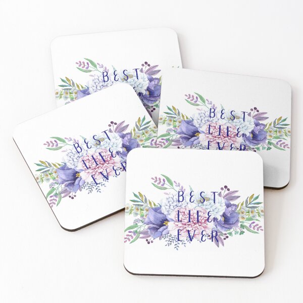Item preview, Best Life Ever (Floral) designed and sold by CosmicKisses.