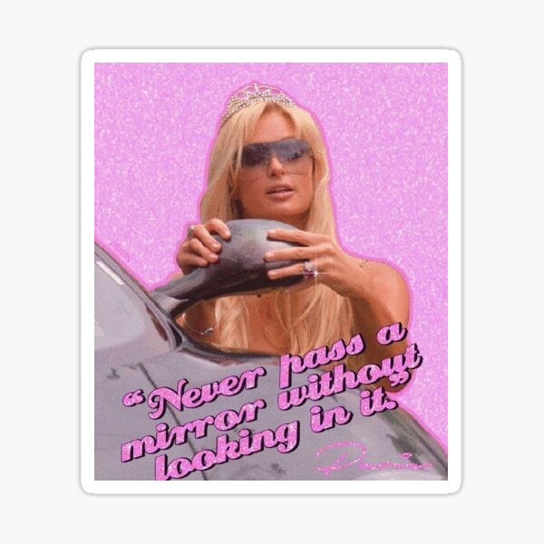 Aperçu de l'œuvre autocollant emblématique paris hilton créée et vendue par elliebellyb1tch.