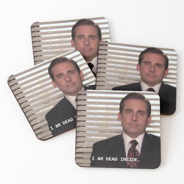 I AM DEAD INSIDE Coasters (Set of 4)