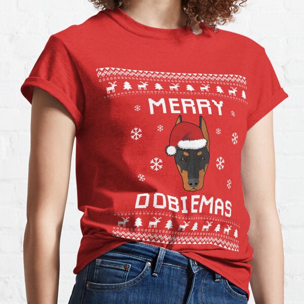 doberman ugly christmas sweater