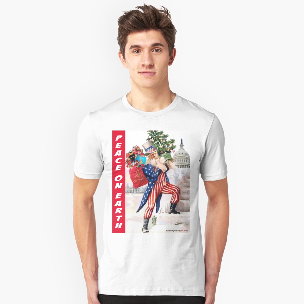Peace On Earth Slim Fit T-Shirt