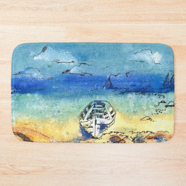 Beached boat Bath Mat
