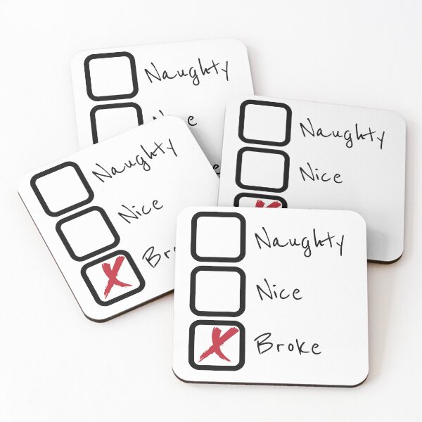 Item preview, Naughty, Nice and Broke designed and sold by James Morris.