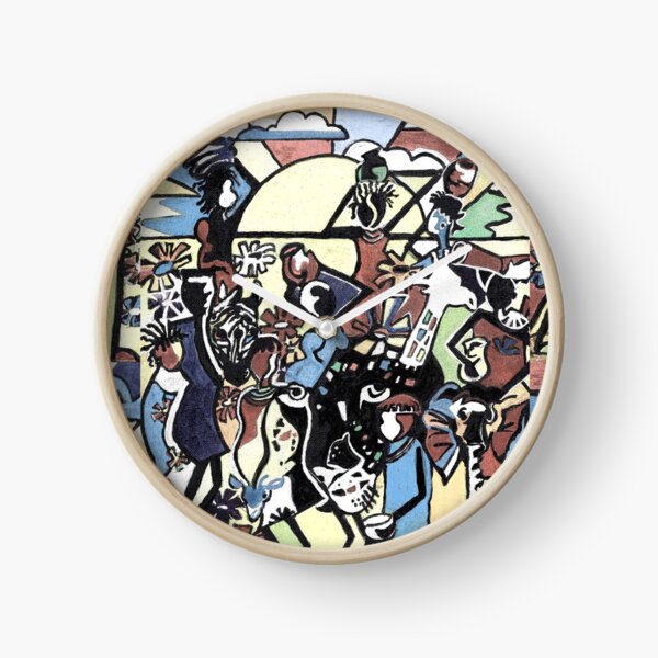 African stick people Clock