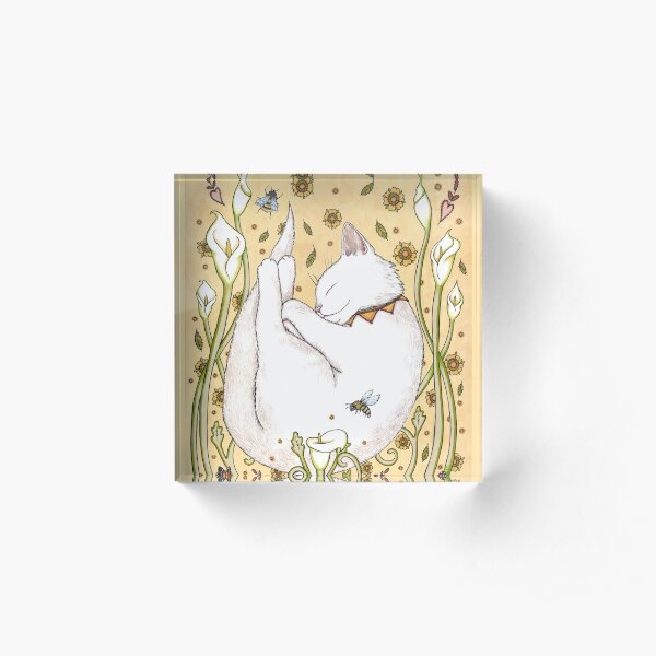 Butterflies and Bees Acrylic Block