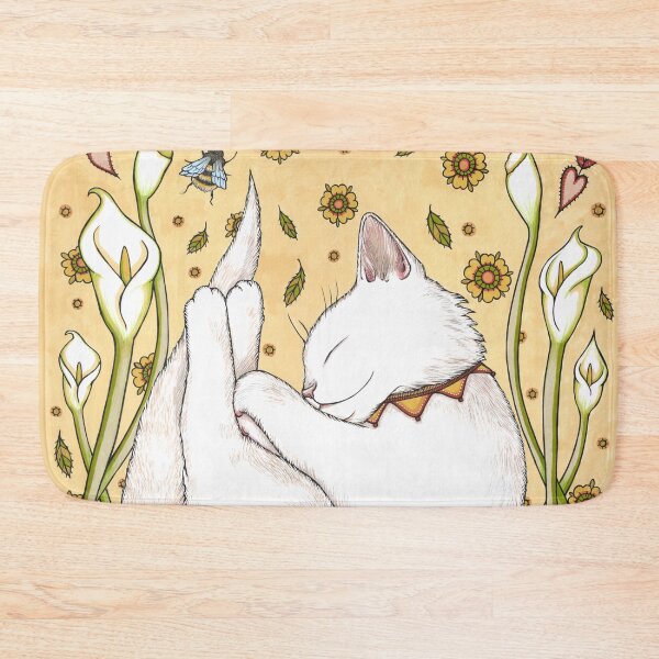 Butterflies and Bees Bath Mat