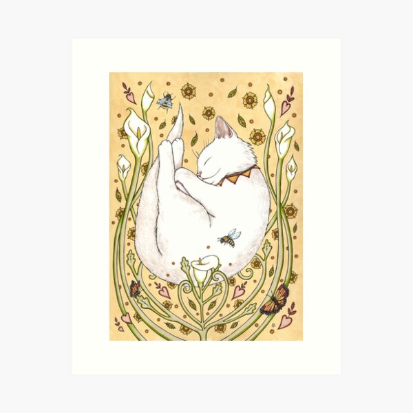 Butterflies and Bees Art Print