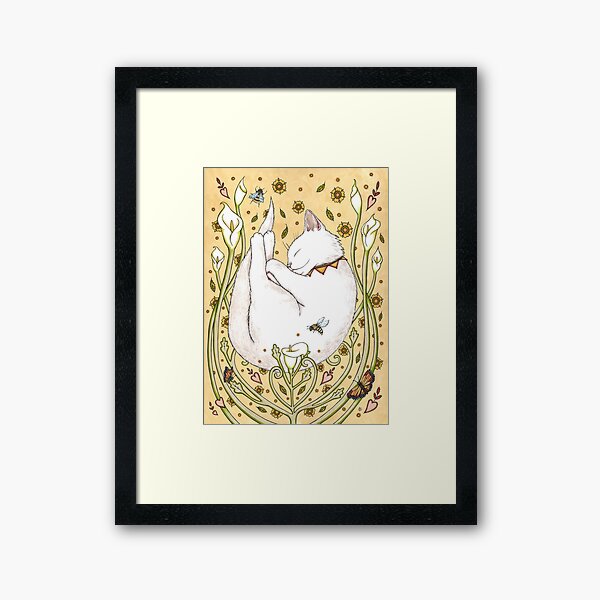 Butterflies and Bees Framed Art Print