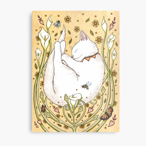 Butterflies and Bees Metal Print