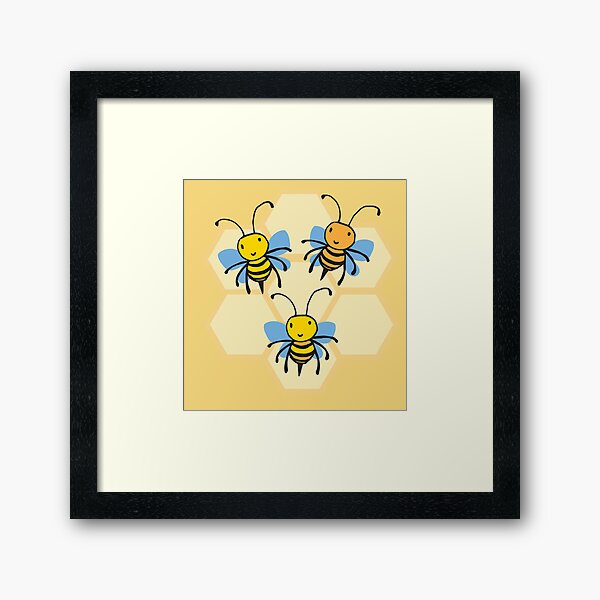 Save The Bees Framed Art Print