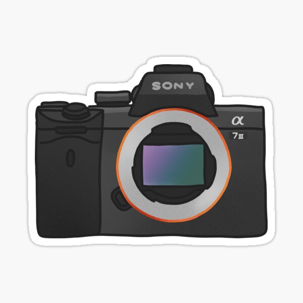 Sony a7iii Hand Drawn Figure Sticker