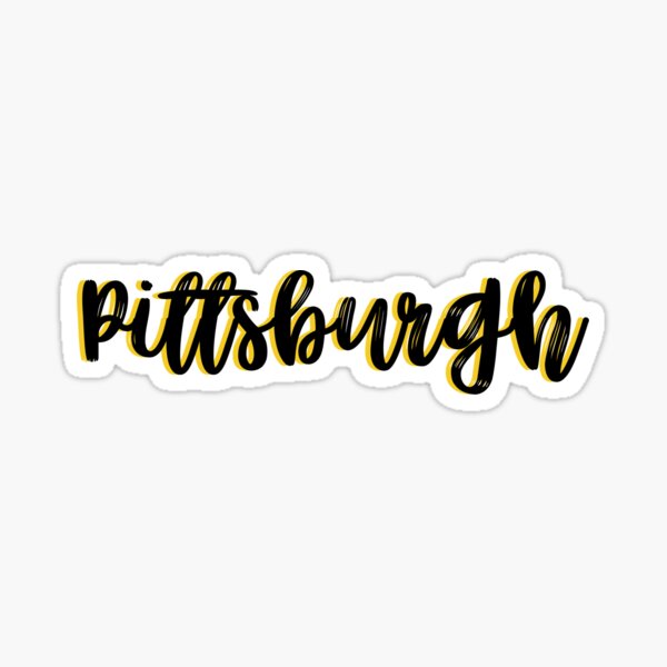 "Pittsburgh Sticker" Sticker for Sale by brookehend Redbubble